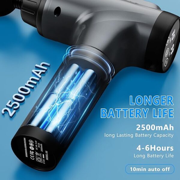 Massage Gun, Muscle Massage Gun for Athletes Handheld Electric Deep Tissue Back Massager - Image 4