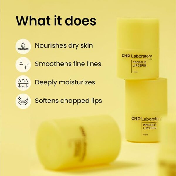 Propolis Lipcerin™ Original, Hydrating Overnight Manuka Lip Balm & Mask, 12hrs Long-lasting Moisture - Image 2