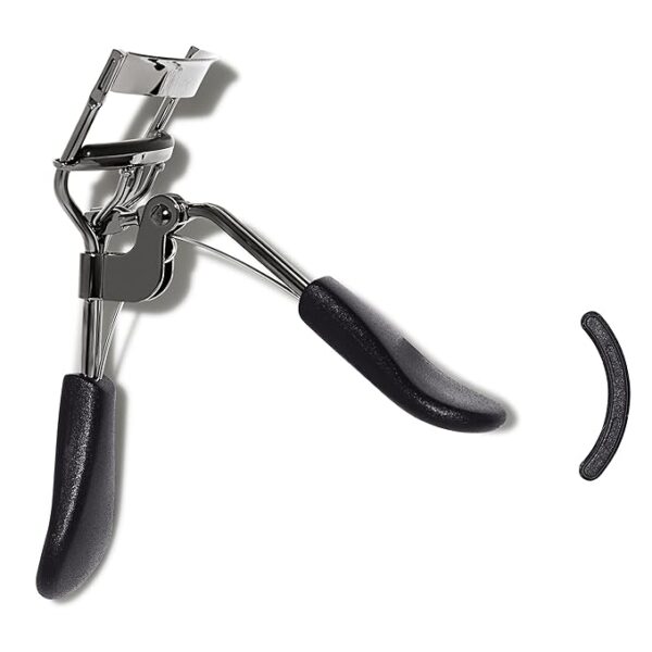 e.l.f. Pro Eyelash Curler, Strong, Contoured, Eye-Opening, Voluminous Lashes, Includes Additional Rubber Replacement Pad, Silver - Image 2