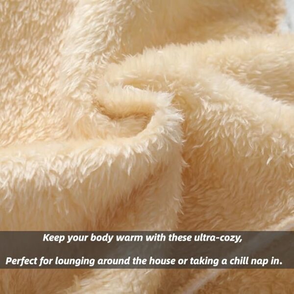 Men's Winter Fleece Thermal Jackets for Men Sherpa Lined Hoodies Warm Thick Jacket Outerwear - Image 5