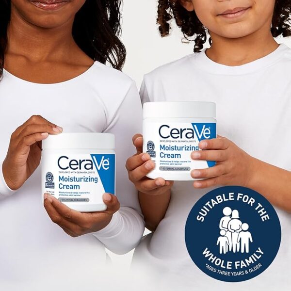 CeraVe Moisturizing Cream | Body and Face Moisturizer for Dry Skin | Body Cream - Image 5
