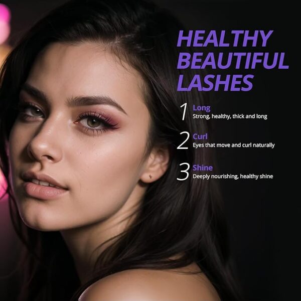 Lash Serum - 8ml Rapid Eyelash Growth Serum, Lash Serum for Eyelash Growth Thickness, Stronger, Healthier Lashes & Brows, Vegan & Cruelty-Free - Image 2