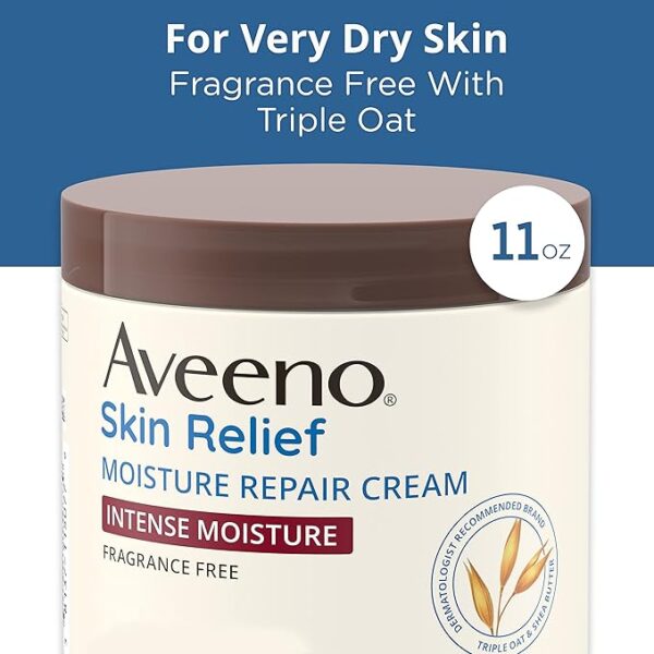 Aveeno Skin Relief Intense Moisture Repair Body Cream with Triple Oat & Shea Butter Formula - Image 2