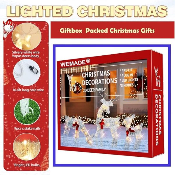 Front Door Backyard Patio Indoor Lighted Holiday Displays - Image 3