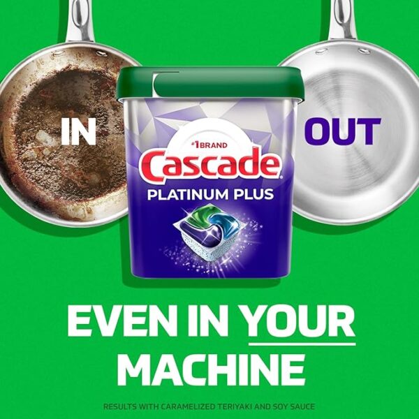 Cascade Platinum Plus Dishwasher Pod, Dish Detergent ActionPacs Dish Pods, Fresh, 52 Count - Image 3