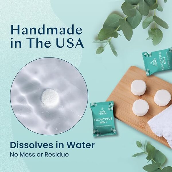 Body Restore Shower Steamers Aromatherapy 15 Pack - Christmas Gifts for Women, - Image 6