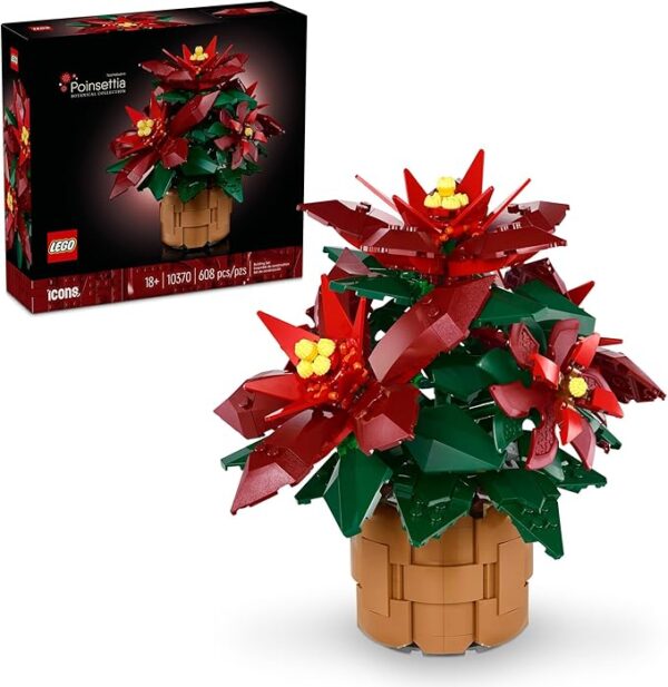 Artificial Flowers Christmas Decoration & Centerpieces for Table, Adults Ages 18+ - Gift Ideas for Mom, Dad, & Significant Other - 10370