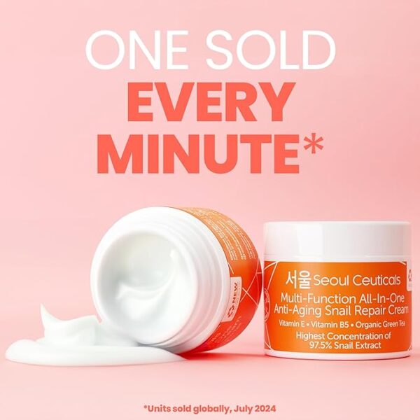 SeoulCeuticals Korean Skin Care 97.5% Snail Mucin Moisturizer Cream - Image 2