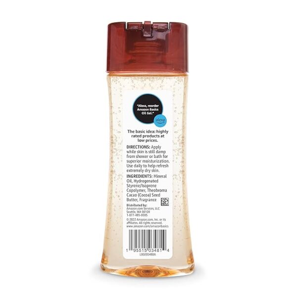 Body Oil Gel with Cocoa Butter, Paraben Free - Image 3