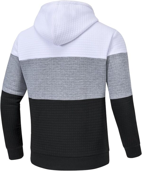 Men's Zip Up Hoodie Heavyweight Fleece Sherpa Lined Sweatshirt Jackets Winter Warm Coats - Image 3