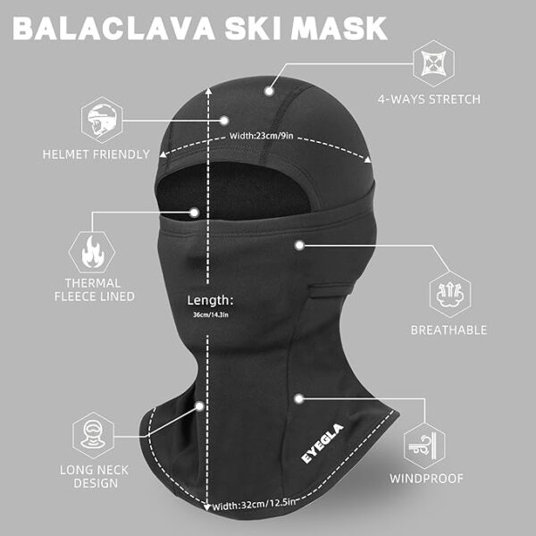 Balaclava Ski Mask for Men Cold Weather - Image 3