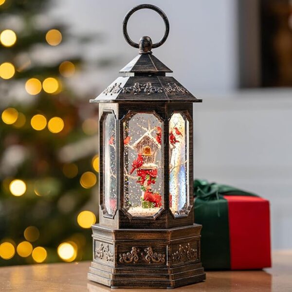 Christmas Snow Water Lantern Swirling Glittering Home Decoration and Gift - Image 4