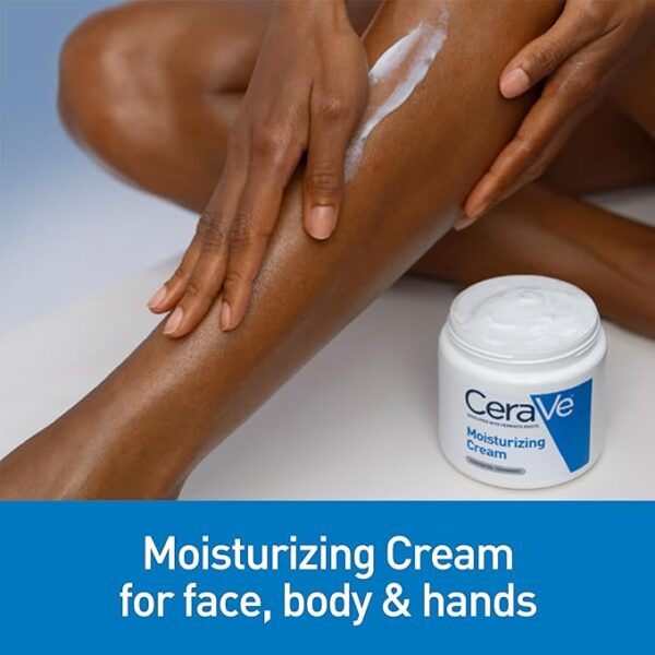 CeraVe Moisturizing Cream | Body and Face Moisturizer for Dry Skin | Body Cream - Image 3