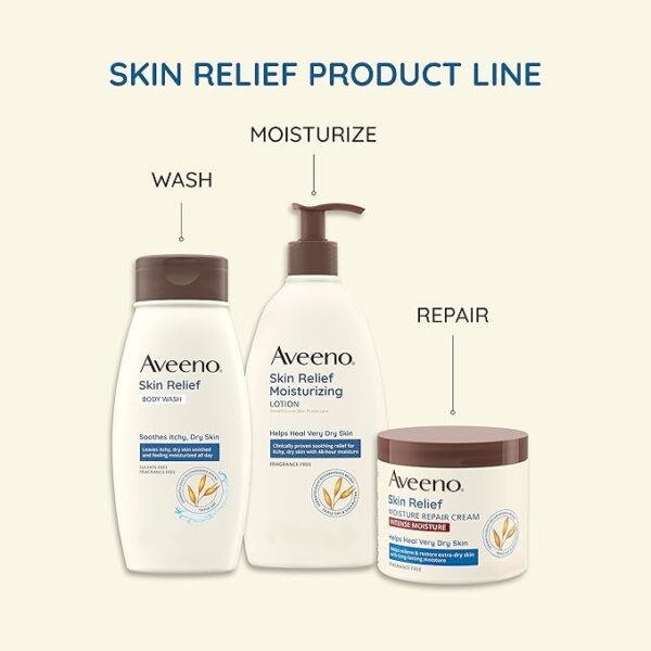 Aveeno Skin Relief Intense Moisture Repair Body Cream with Triple Oat & Shea Butter Formula - Image 3