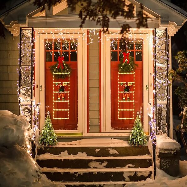 Toodour LED Christmas Light - Christmas Decorative Ladder Lights with Santa Claus - Image 5
