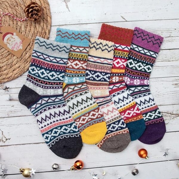 Loritta Wool Socks for Women Warm Winter Socks - Image 3