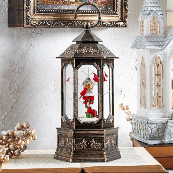 Christmas Snow Water Lantern Swirling Glittering Home Decoration and Gift - Image 5