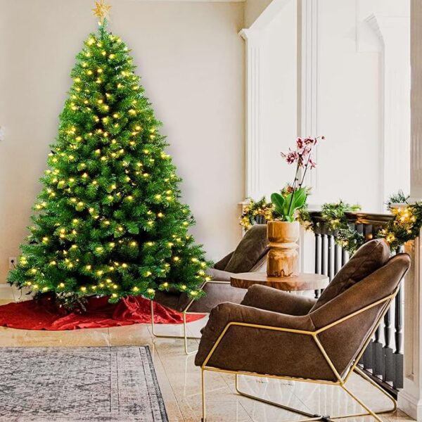 YULETIME 6.5ft Pre-Lit Christmas Tree - Image 2