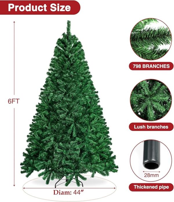 6ft Artificial Christmas Tree - Image 3