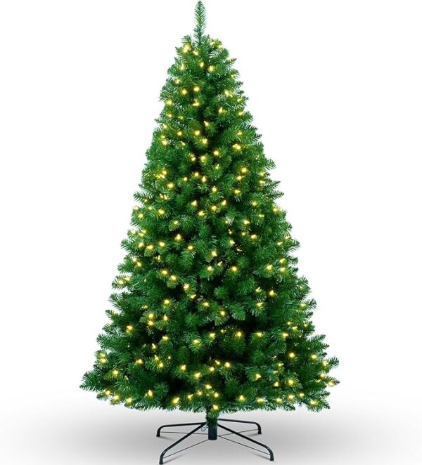 YULETIME 6.5ft Pre-Lit Christmas Tree