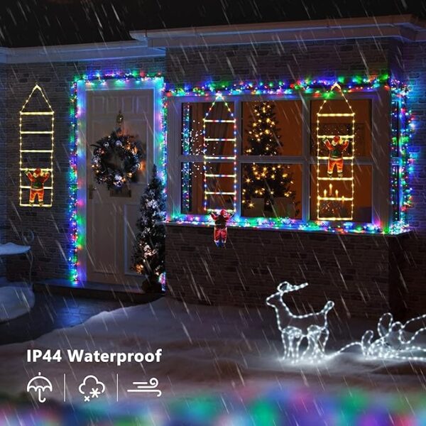 Toodour LED Christmas Light - Christmas Decorative Ladder Lights with Santa Claus - Image 4