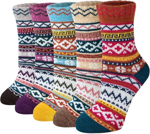 Loritta Wool Socks for Women Warm Winter Socks