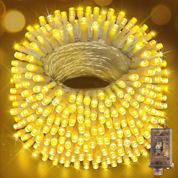 Hezbjiti 1000 LED 403 FT Christmas String Lights Outdoor