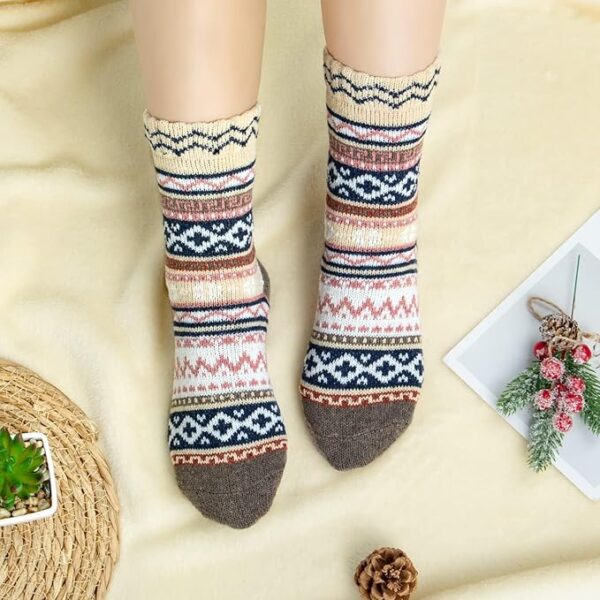 Loritta Wool Socks for Women Warm Winter Socks - Image 4