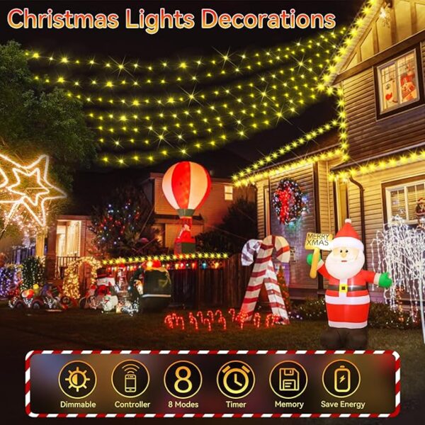 Hezbjiti 1000 LED 403 FT Christmas String Lights Outdoor - Image 2