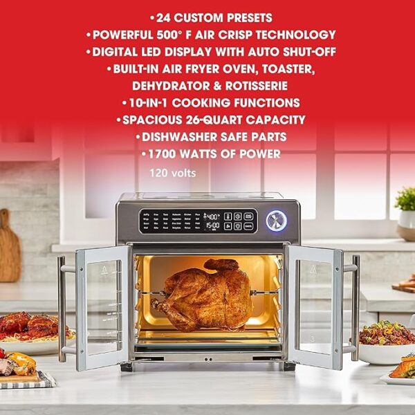 Emeril Lagasse 26 QT Extra Large Air Fryer - Image 4